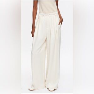 KOTN Cream Wide Leg Pants
